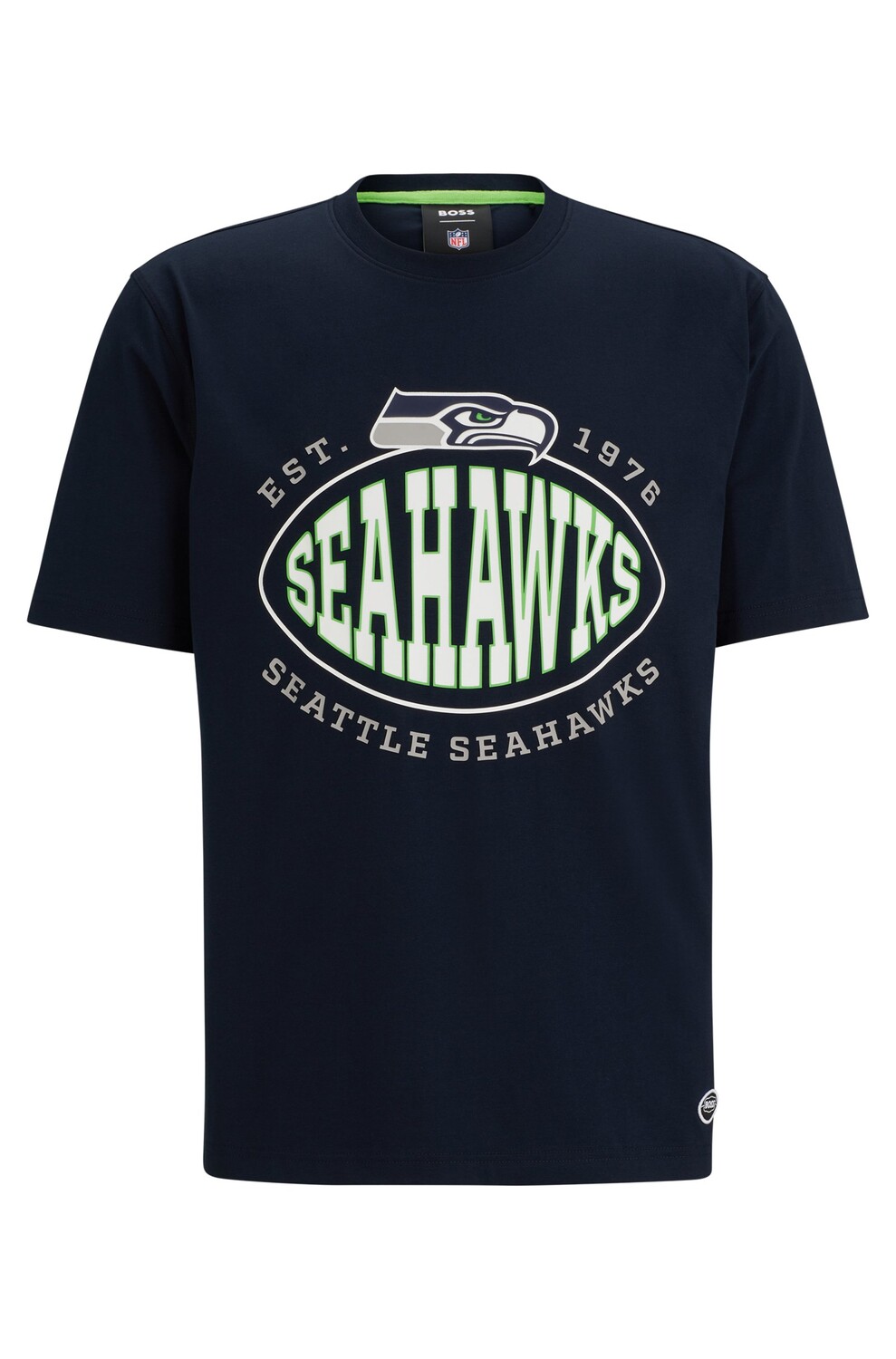 

Футболка Boss X Nfl Stretch-cotton Collaborative Branding, Seahawks