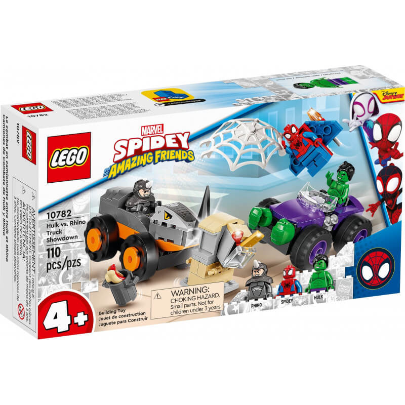 цена Конструктор LEGO Marvel Super Heroes 10782 Схватка Халка и Носорога на грузовиках