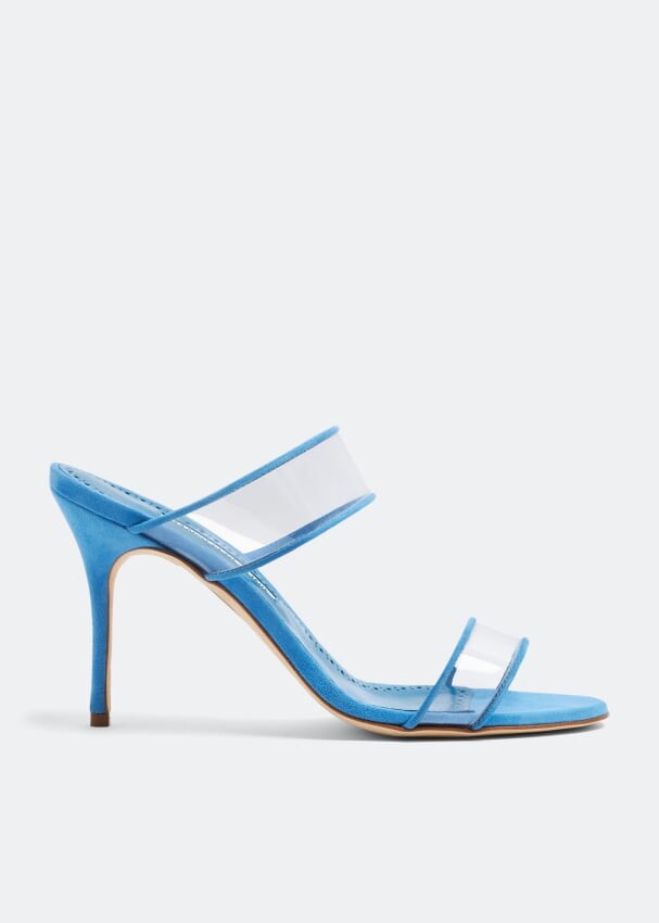

Мюли MANOLO BLAHNIK Invymu mules, синий