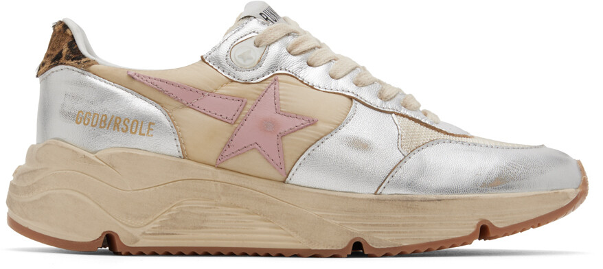 

Бежевые низкие кеды Running Sole Golden Goose