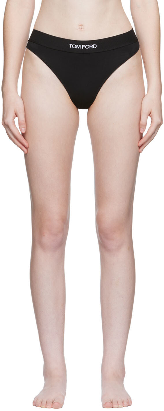 

Черные модальные стринги TOM FORD