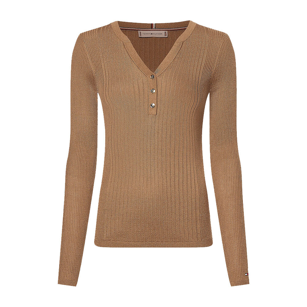 

Водолазка Tommy Hilfiger Slim Fit Henley, хаки