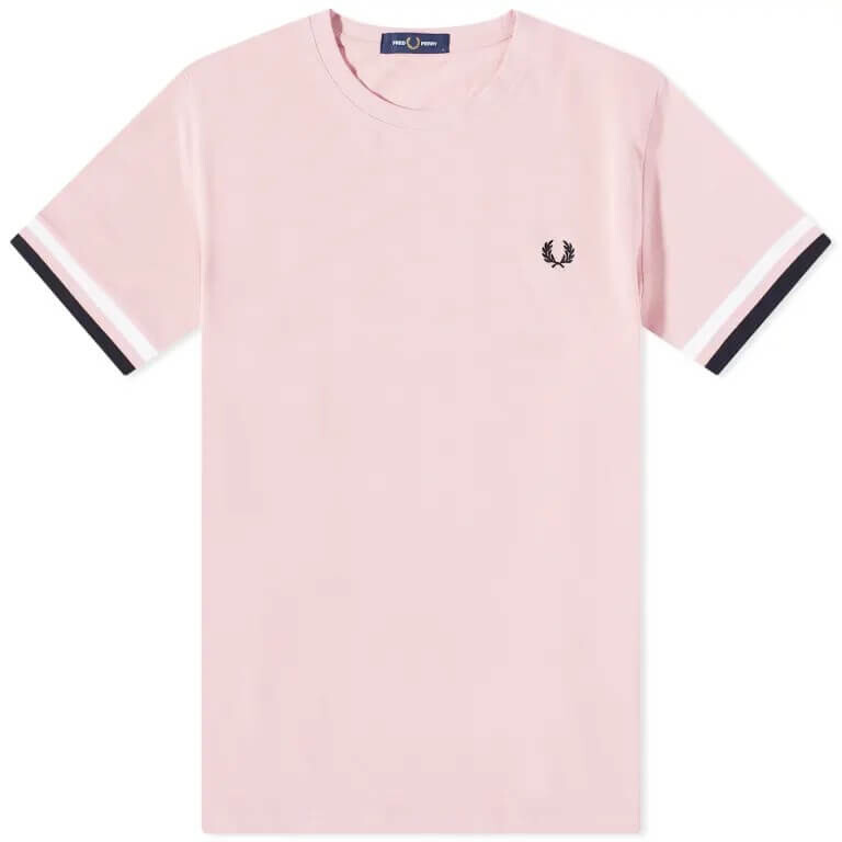 

Футболка Fred Perry Bold Tipped Tee, мелово-розовый