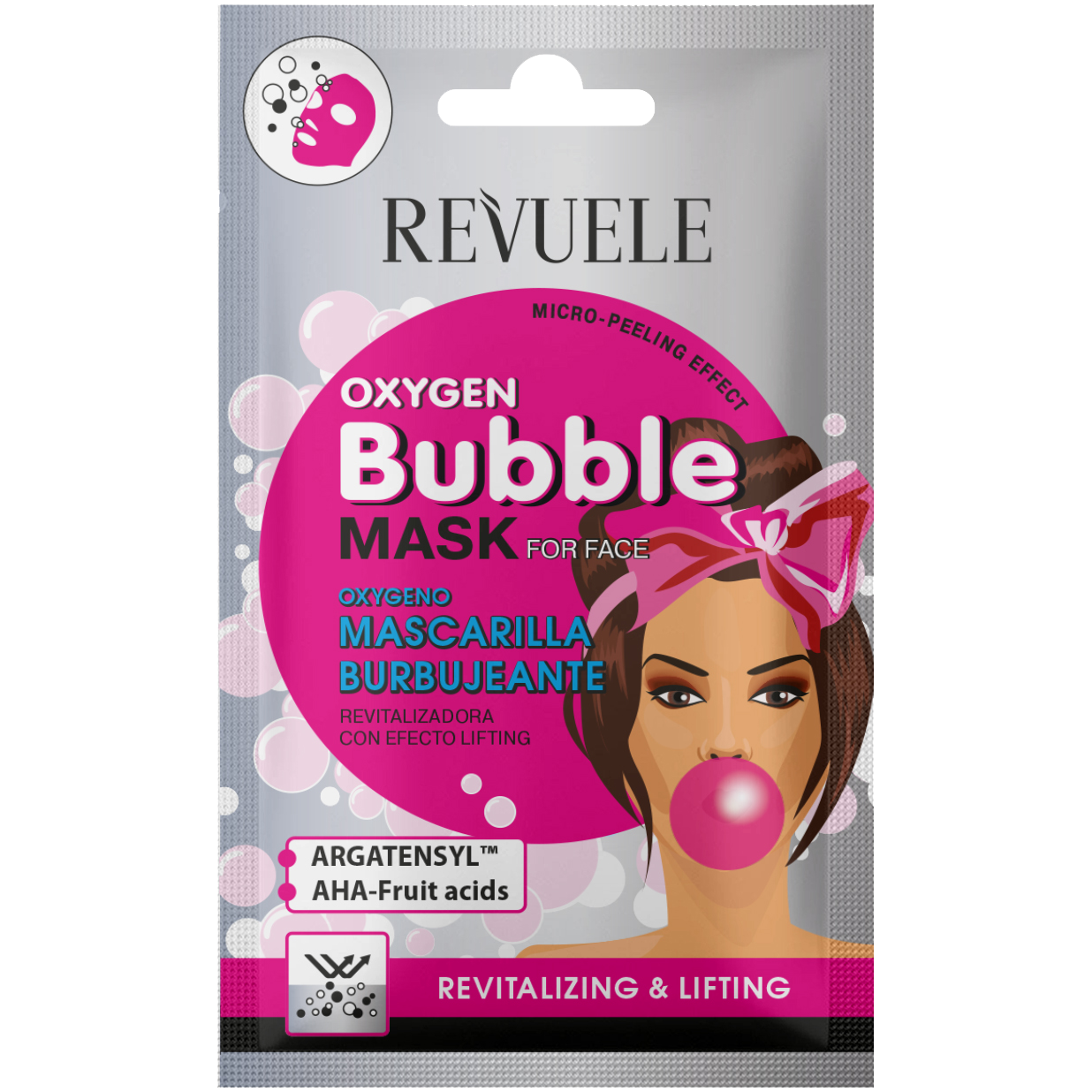 цена Revuele Oxygen Bubble восстанавливающая пузырьковая маска для лица, 15 мл