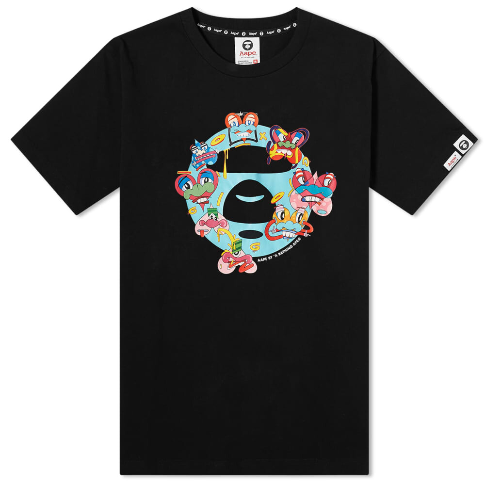 

Футболка AAPE By A Bathing Ape x Eric Inkala Moon Head Tee