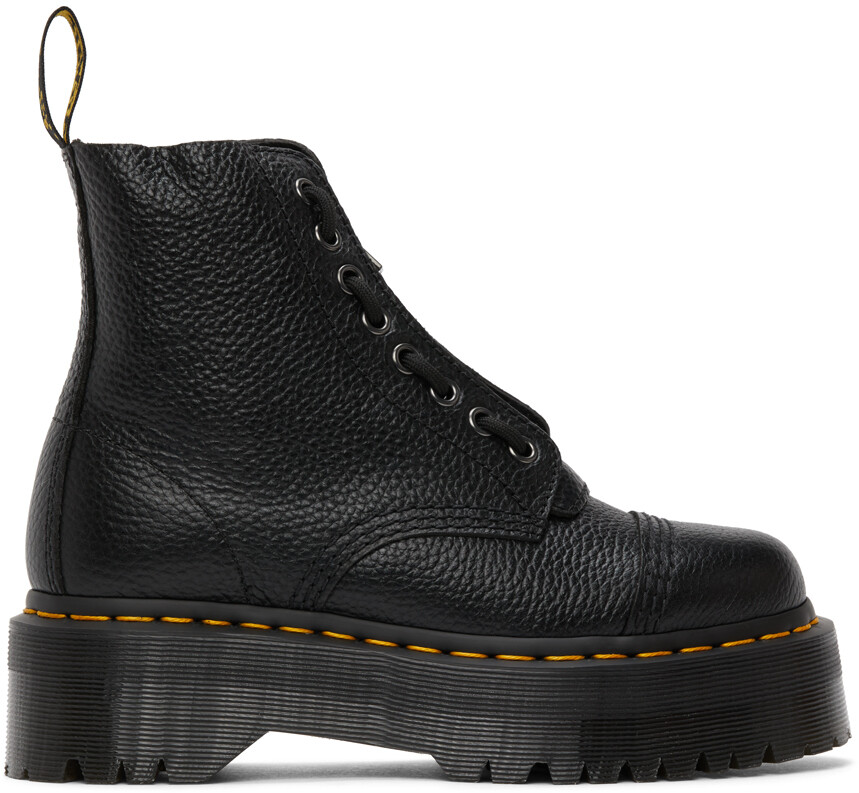 

Черные ботинки на молнии Sinclair Dr. Martens, Черный