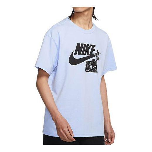 

Футболка Men's Nike Flowers Alphabet Blue T-Shirt DQ1009-548, синий