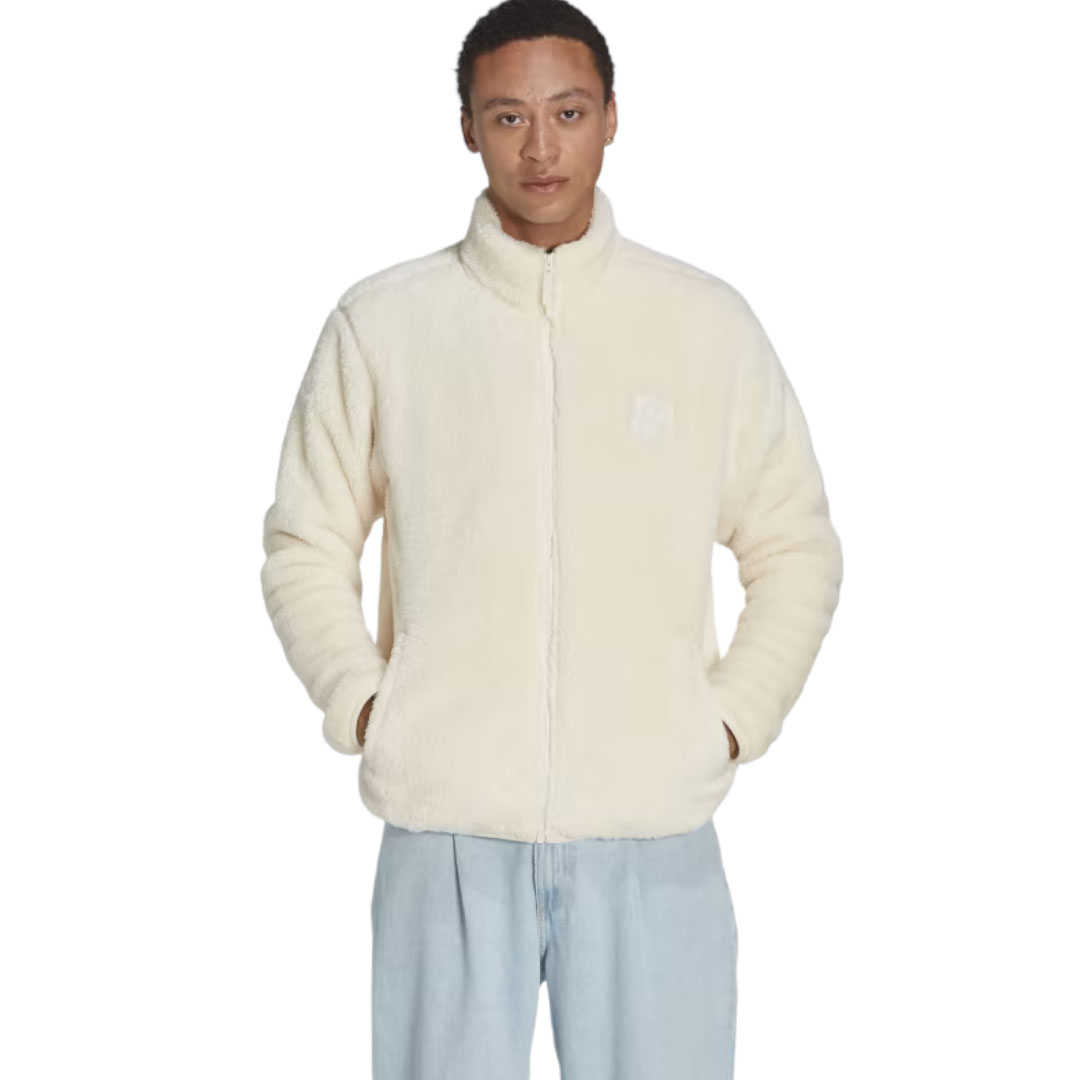 Куртка Adidas Originals Essentials+ Fluffy Fleece, бежевый куртка uniqlo fluffy fleece фиолетовый