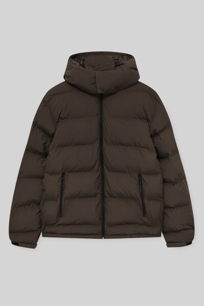 

Утепленная куртка с капюшоном PULL&BEAR