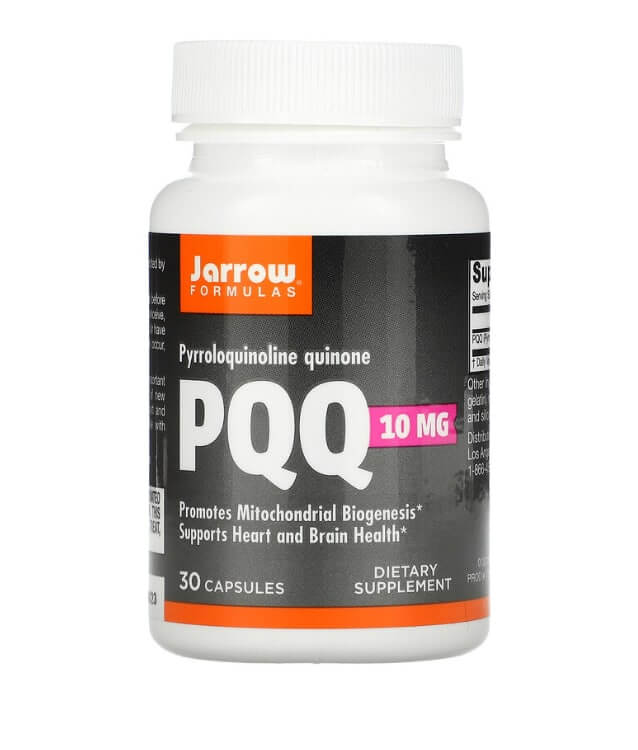 Пирролохинолинхинон, 10 мг, 30 капсул, Jarrow Formulas jarrow formulas pqq 10 мг 30 растительных капсул