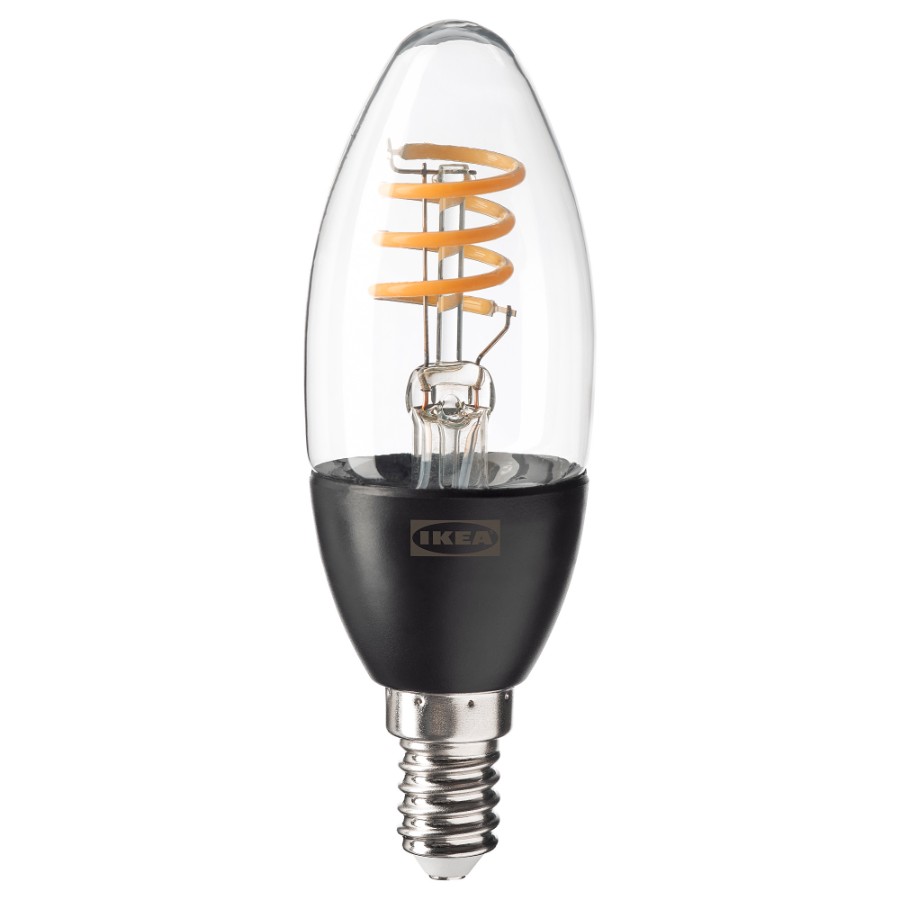 Светодиодная лампочка, E14 250 лм Ikea Tradfri Smart Wireless Dimmable, теплый белый цена и фото