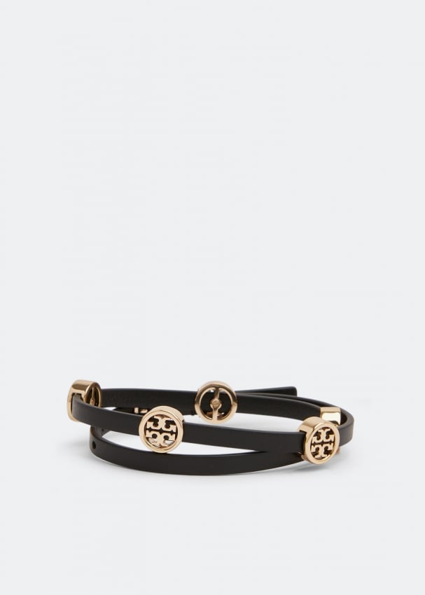 

Браслет TORY BURCH Miller Double-wrap bracelet, черный