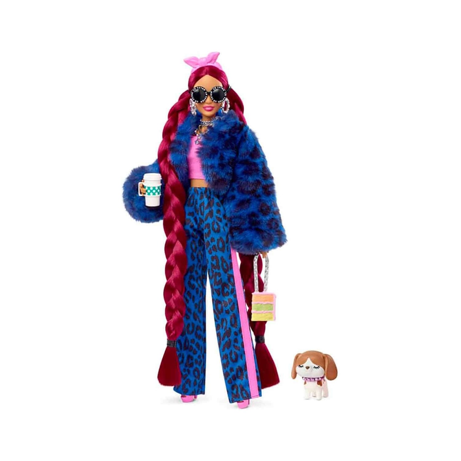 barbie picture set extra glitter crystal Кукла Barbie № 17 и щенок с регулируемыми гибкими суставами Hhn09