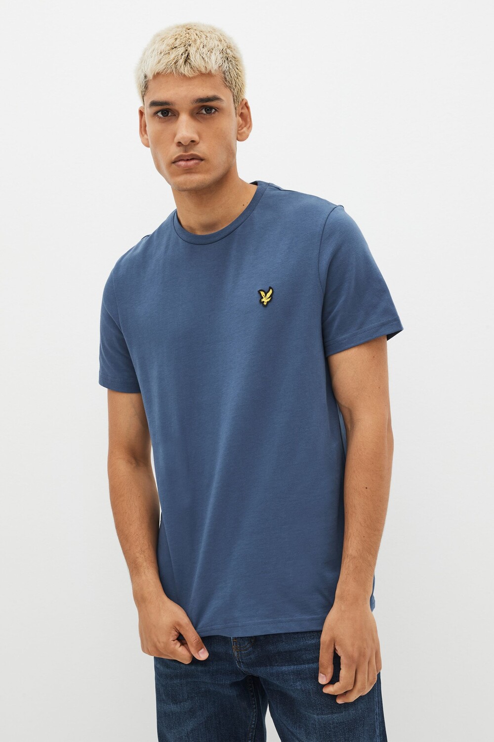 

Трикотажная футболка с круглым вырезом Lyle & Scott, синий