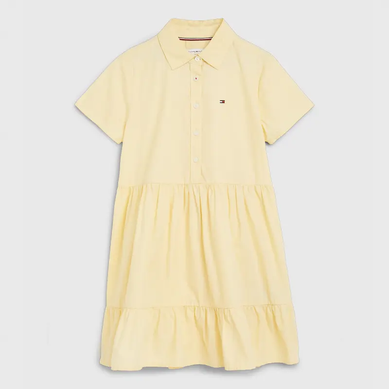 

Платье-рубашка Tommy Hilfiger Kids' Tiered, желтый