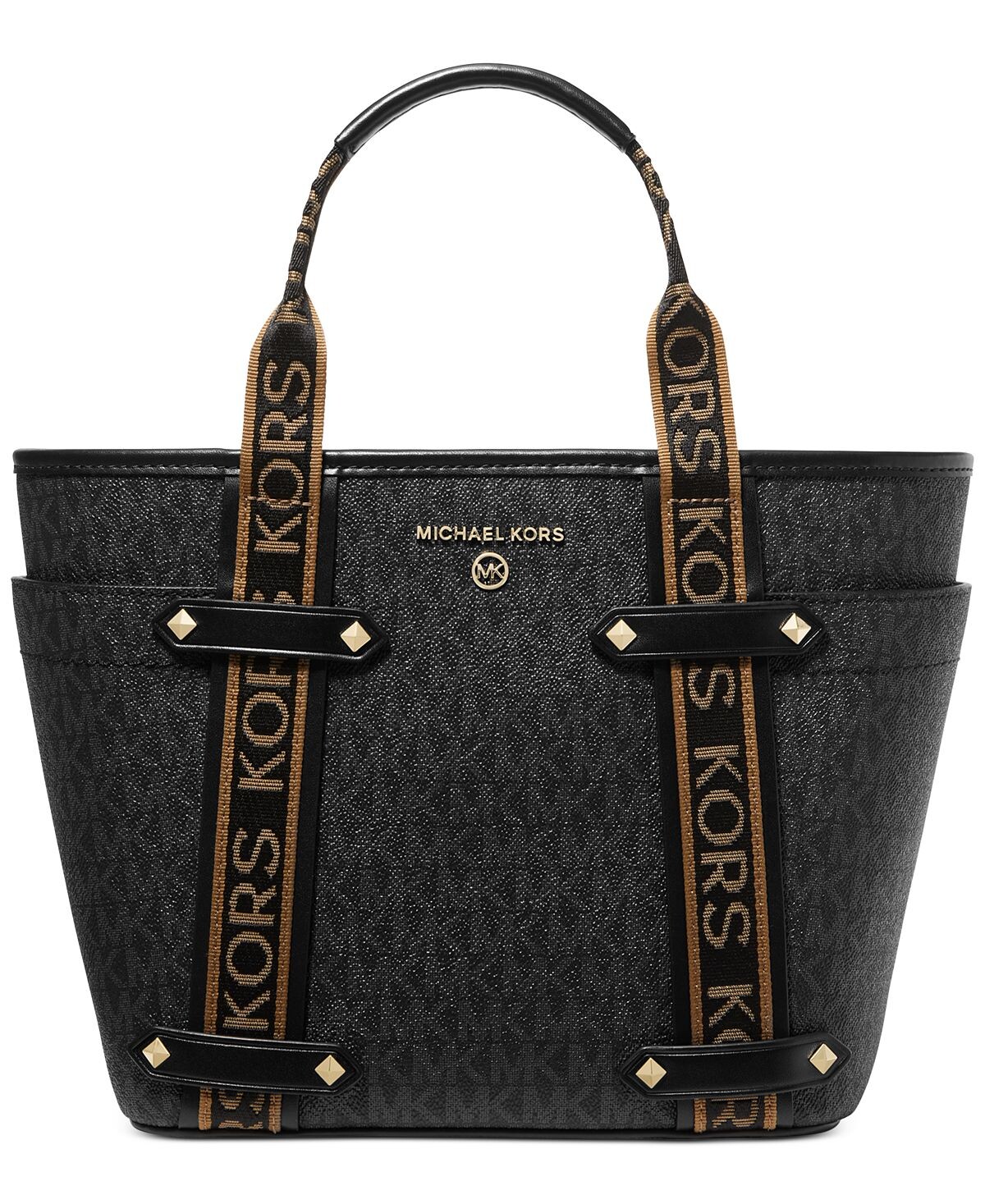 

Открытая объемная сумка-тоут signature maeve convertible Michael Kors, черный