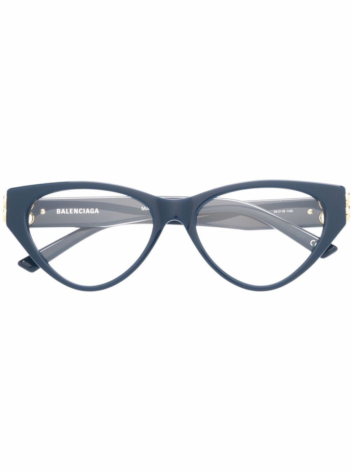 

Balenciaga Eyewear очки в оправе 'кошачий глаз' с логотипом Double B, синий