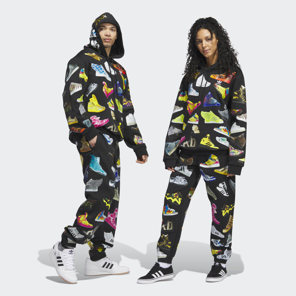 

Толстовка Adidas Originals Jeremy Scott Archive Hoodie, Черный