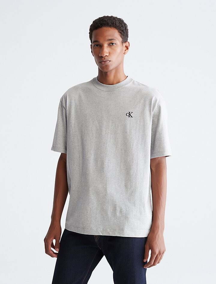 

Футболка Calvin Klein Relaxed Fit Archive Logo Crewneck, серый