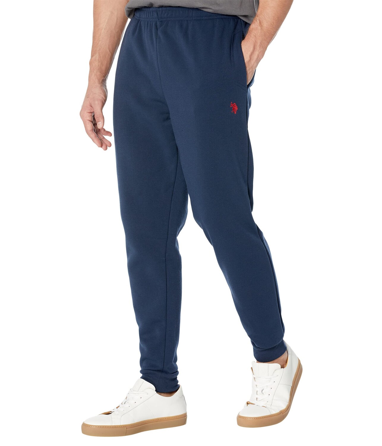 

Джогггеры U.S. POLO ASSN., Rib Bottoms Fleece Joggers, Черный