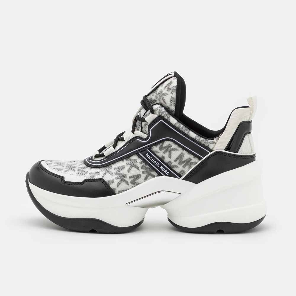

Кроссовки Michael Kors Olympia Trainer, белый/черный
