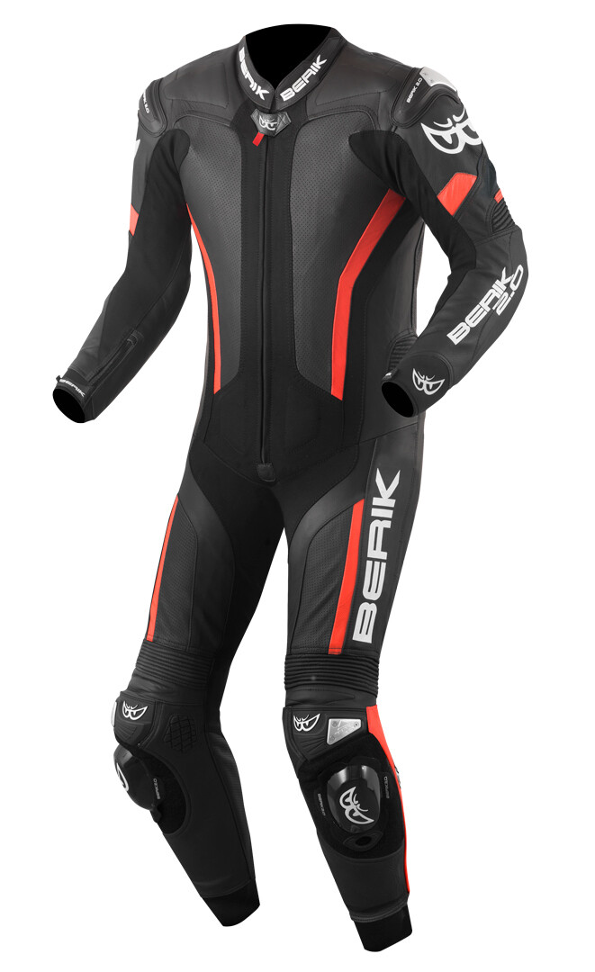 

Berik Losail Один кусок мотоцикл кожаный костюм, черный/красный