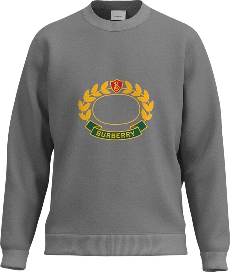 

Толстовка Burberry Oak Leaf Crest Sweatshirt 'Pale Grey Melange', серый