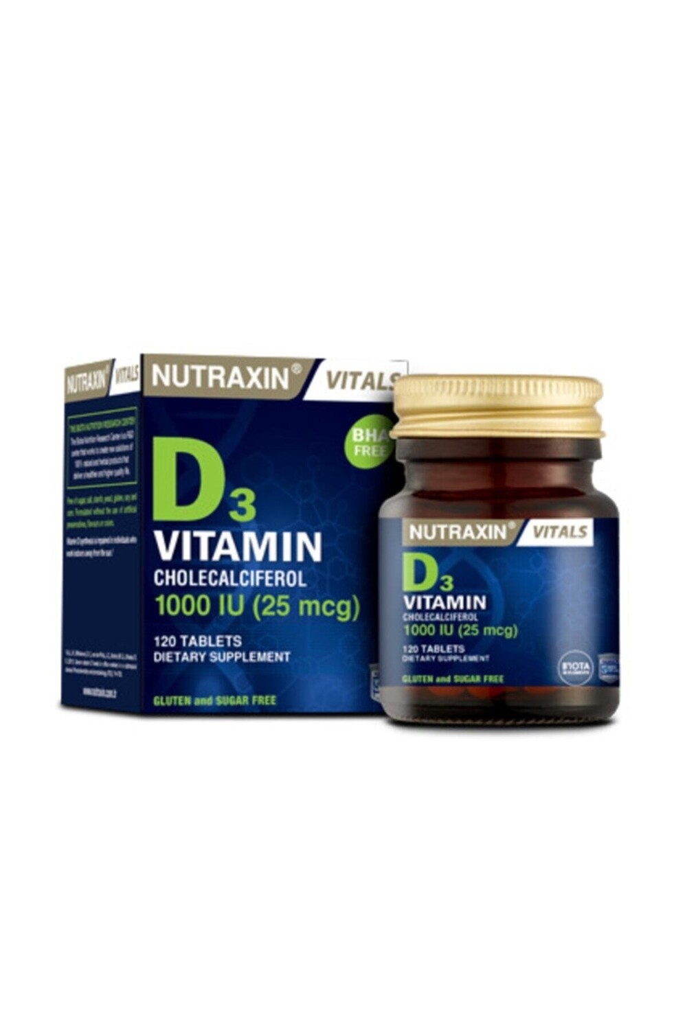 

Nutraxin Витамин D3 120 таблеток - D3 1000 МЕ