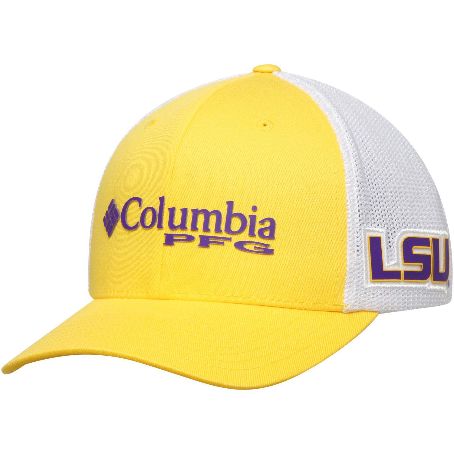 цена Мужская гибкая кепка Columbia Gold LSU Tigers Collegiate PFG