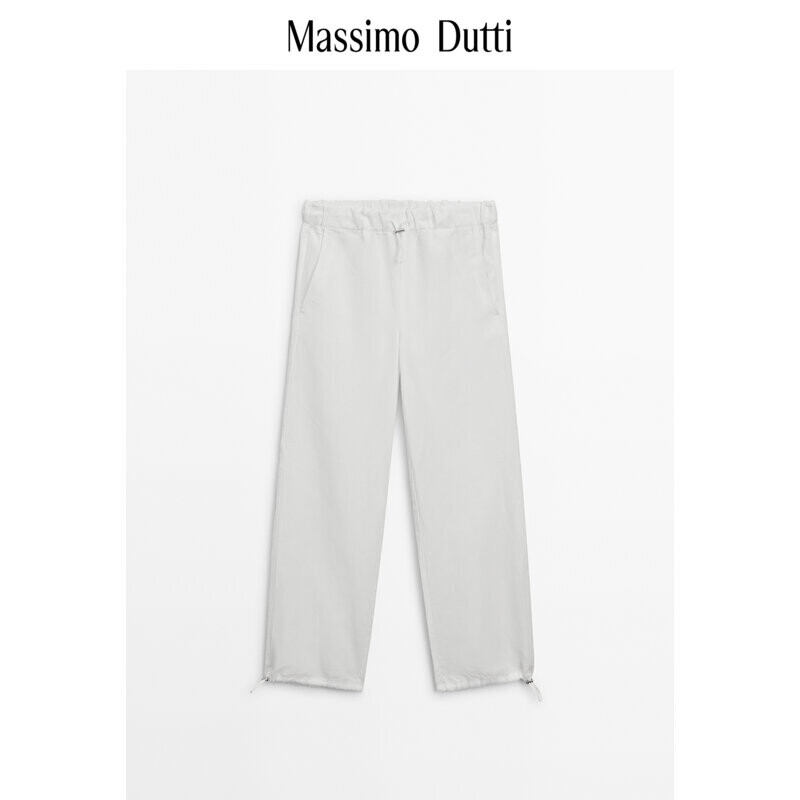 

Брюки женские Massimo Dutti 2024, белый