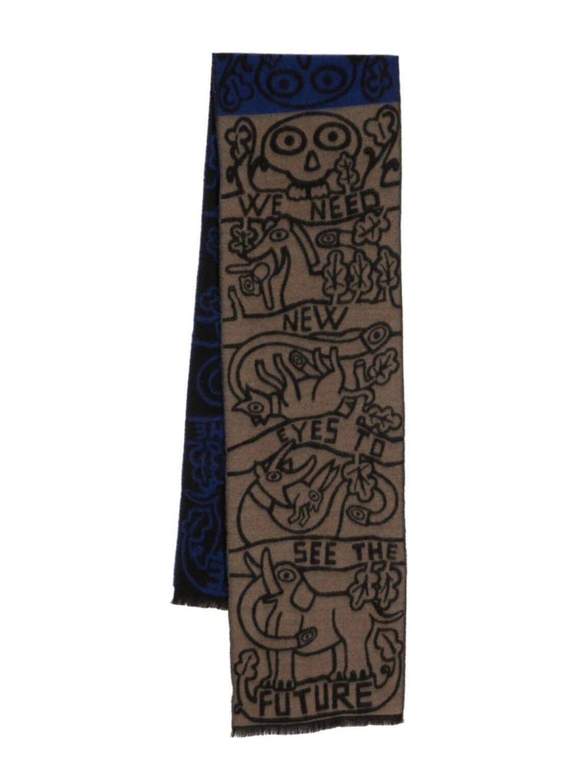 

Walter Van Beirendonck шерстяной шарф New Eyes, мультиколор