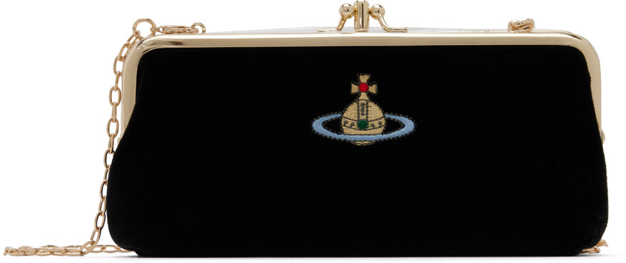 

Черная сумка с двойной рамкой Orb Vivienne Westwood