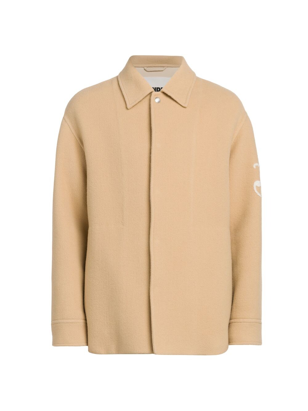 

Шерстяная верхняя рубашка Jil Sander, песочный