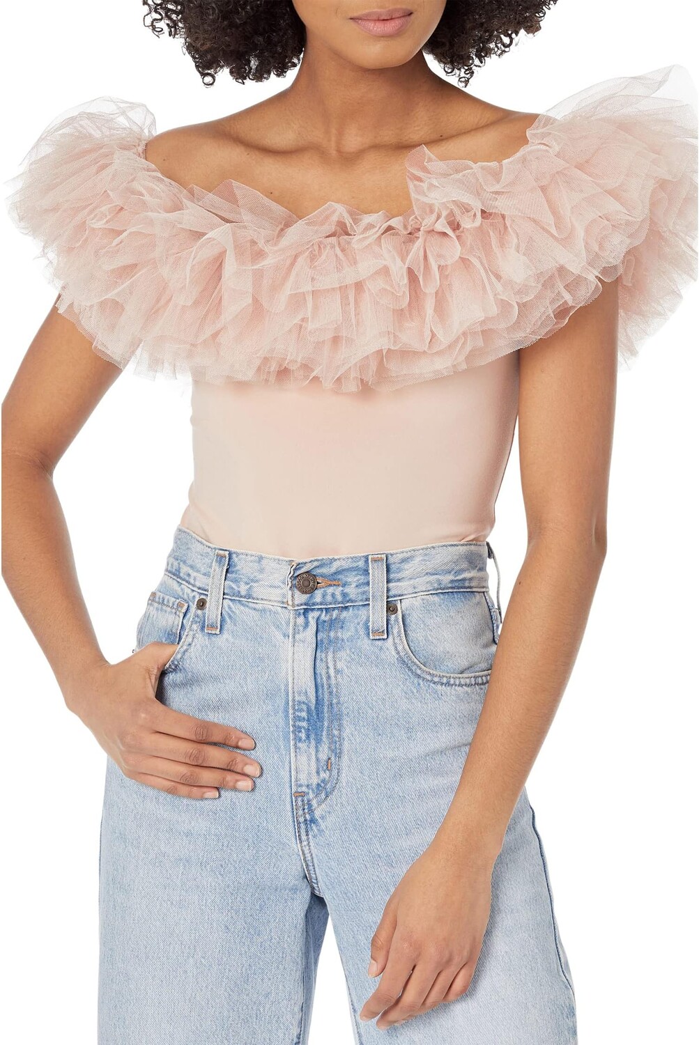 

Боди Big Love Free People, цвет Dusty Pink