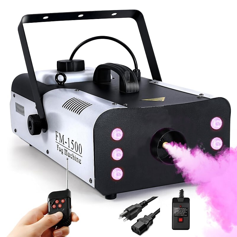 

Дымовая машина 5Core 5 Core Fog Machine 1500W Smoke Machine 6000 CFM Liquid Low Lying Indoor Outdoor Water Based 2.5L Fog Maker w LED Lights Fogger for Halloween Wedding Party Christmas Stage Effect Gender Reveal - FOG 1500