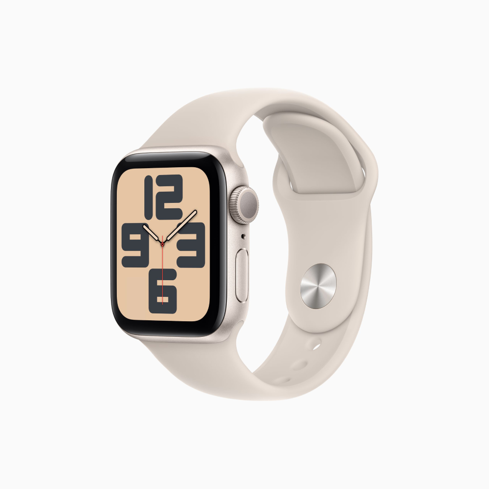 Умные часы Apple Watch SE Gen 2 2023 (GPS), 40 мм, Starlight Aluminum Case/Starlight Sport Band - M/L