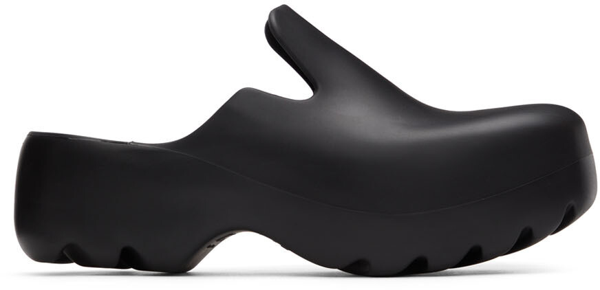 

Черные резиновые сабо Flash Bottega Veneta