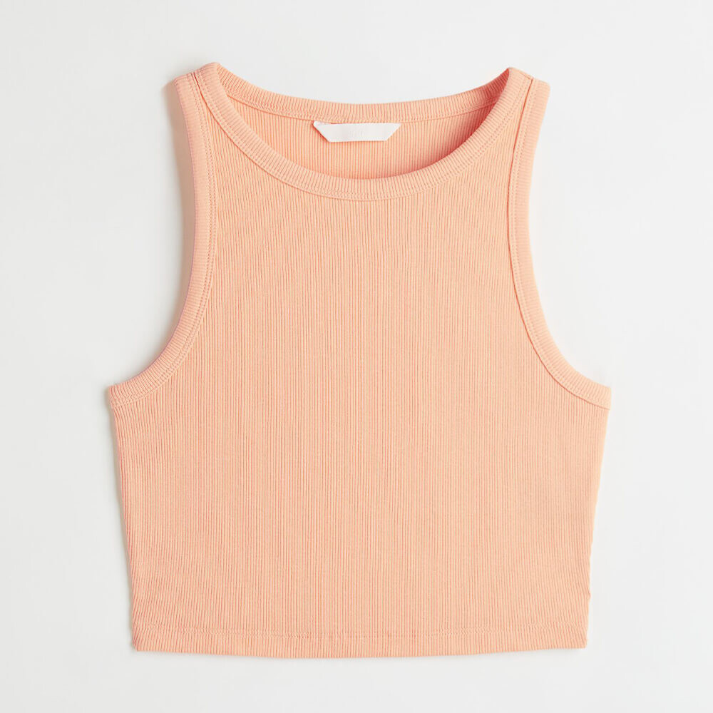 

Топ H&M Crop Tank, абрикосовый