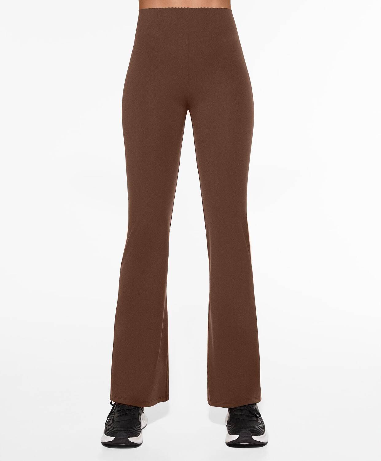 

Брюки Oysho Raise Up Compressive Flare, коричневый