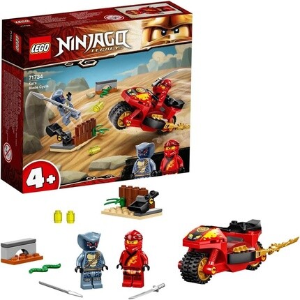 

Конструктор Lego Ninjago Kai's горящий мотоцикл, для детей от 4 лет и старше