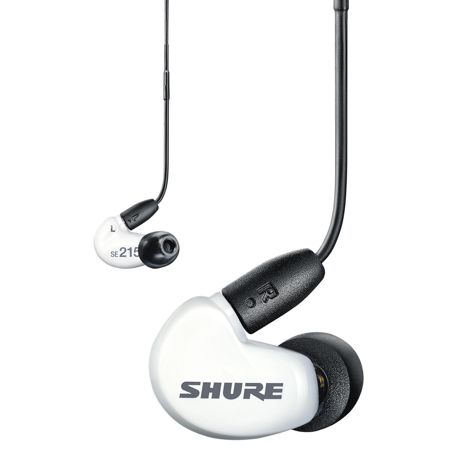 Наушники-вкладыши Shure SE215 RMCE-UNI Remote Mic, белый кабель для наушников shure rmce uni