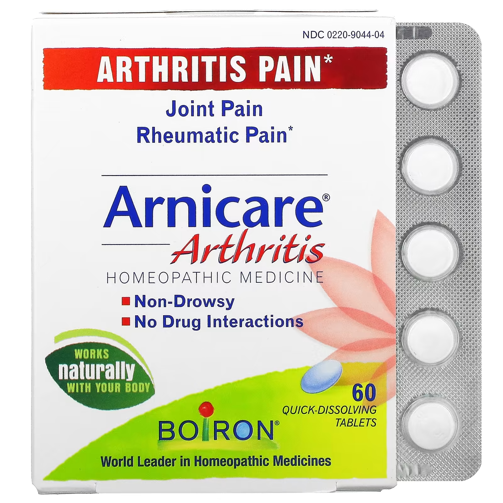 Boiron Arnicare при артрите, 60 быстрорастворимых таблеток boiron rhinallergy средство от аллергии 60 быстрорастворимых таблеток