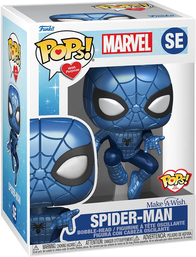 Фигурка Funko Pop! Marvel: Make A Wish - Spider-Man (Metallic) фигурка funko pop marvel spider man metallic make a wish 9 5 см