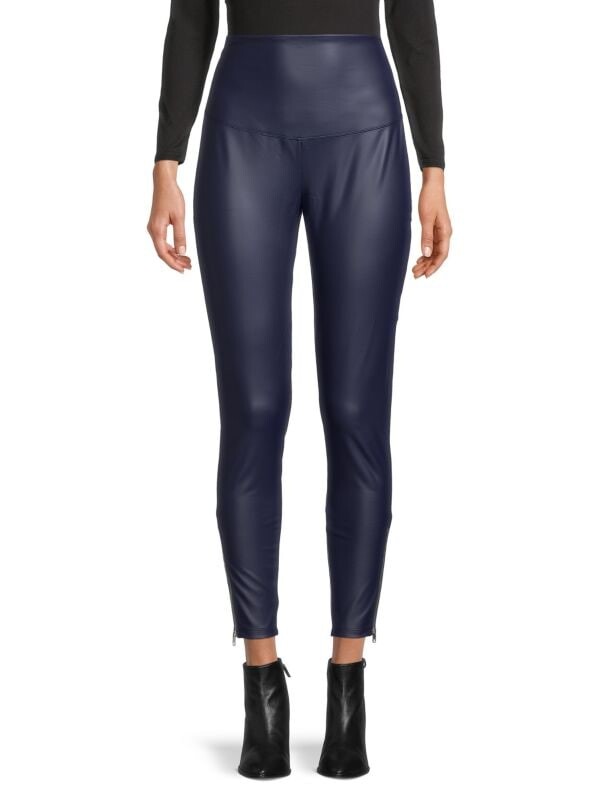 

Леггинсы из искусственной кожи с высокой талией Yummie by Heather Thomson Black