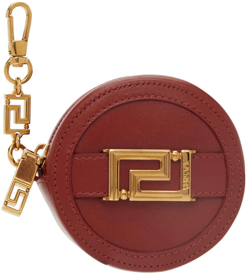 

Красный кошель для монет Greca Versace