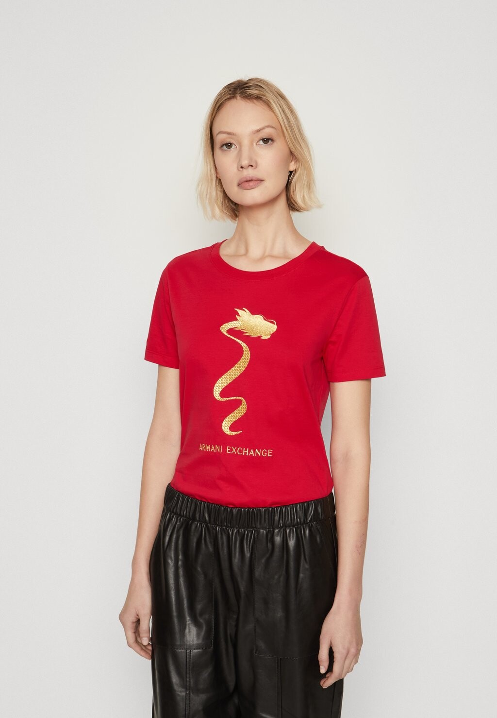

Футболка с принтом Armani Exchange, красная лакрица, Красный