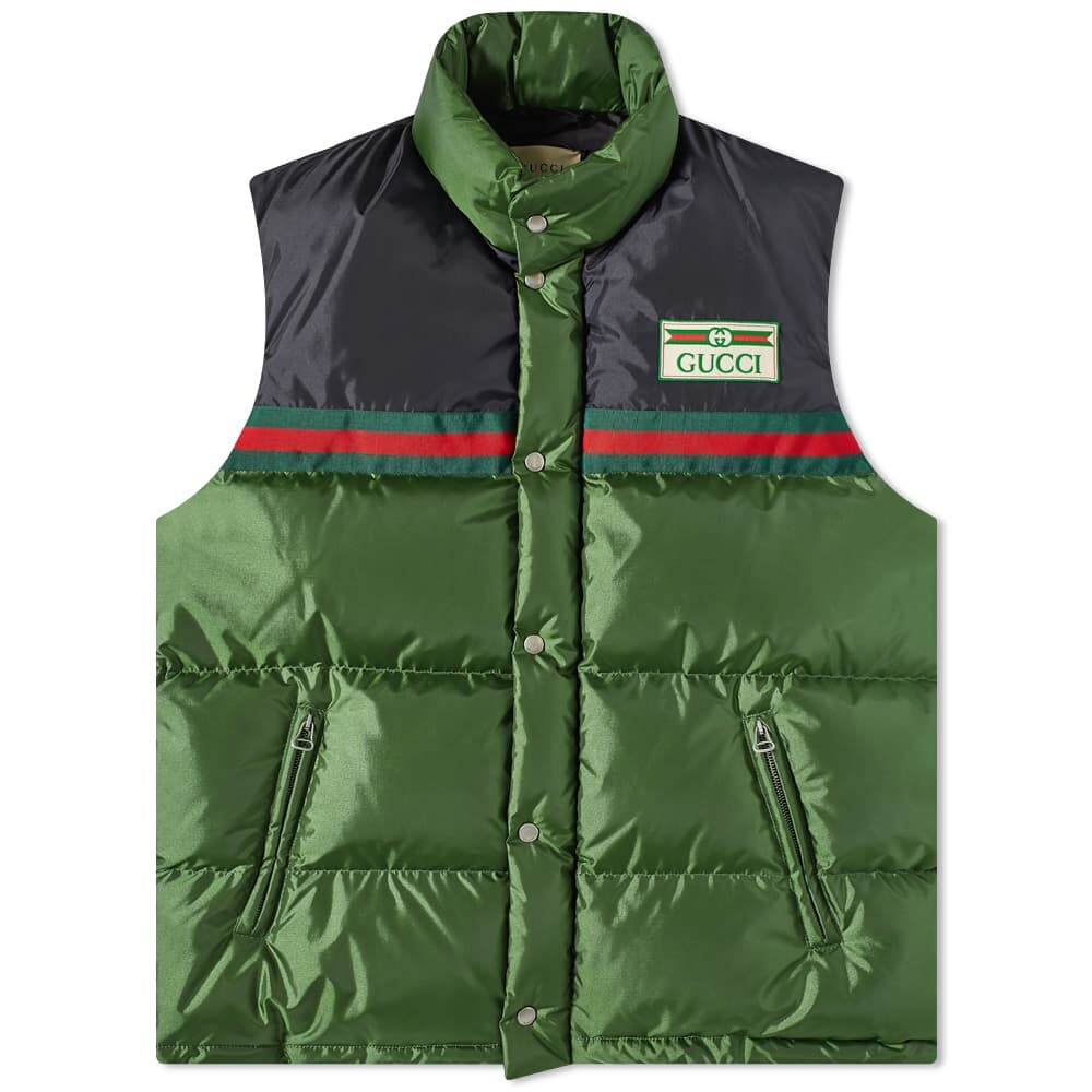

Пуховик с логотипом GRG Gucci, Зеленый