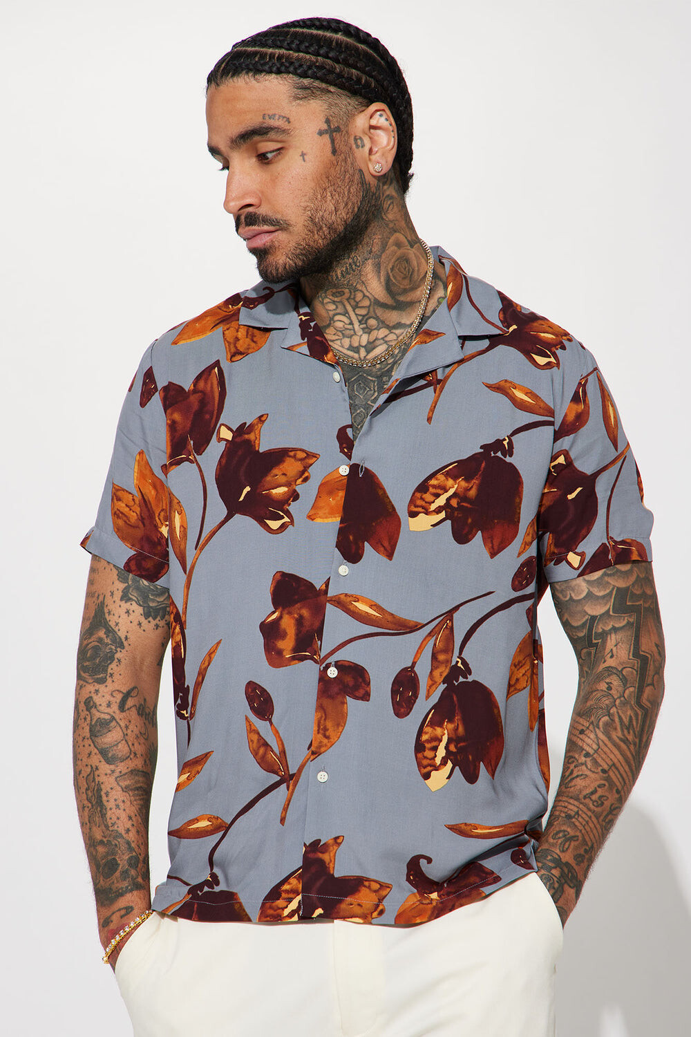 

Рубашка Fashion Nova CVS7898, серый