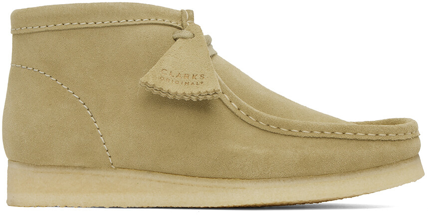 

Бежевые ботинки дезерты Wallabee Clarks Originals