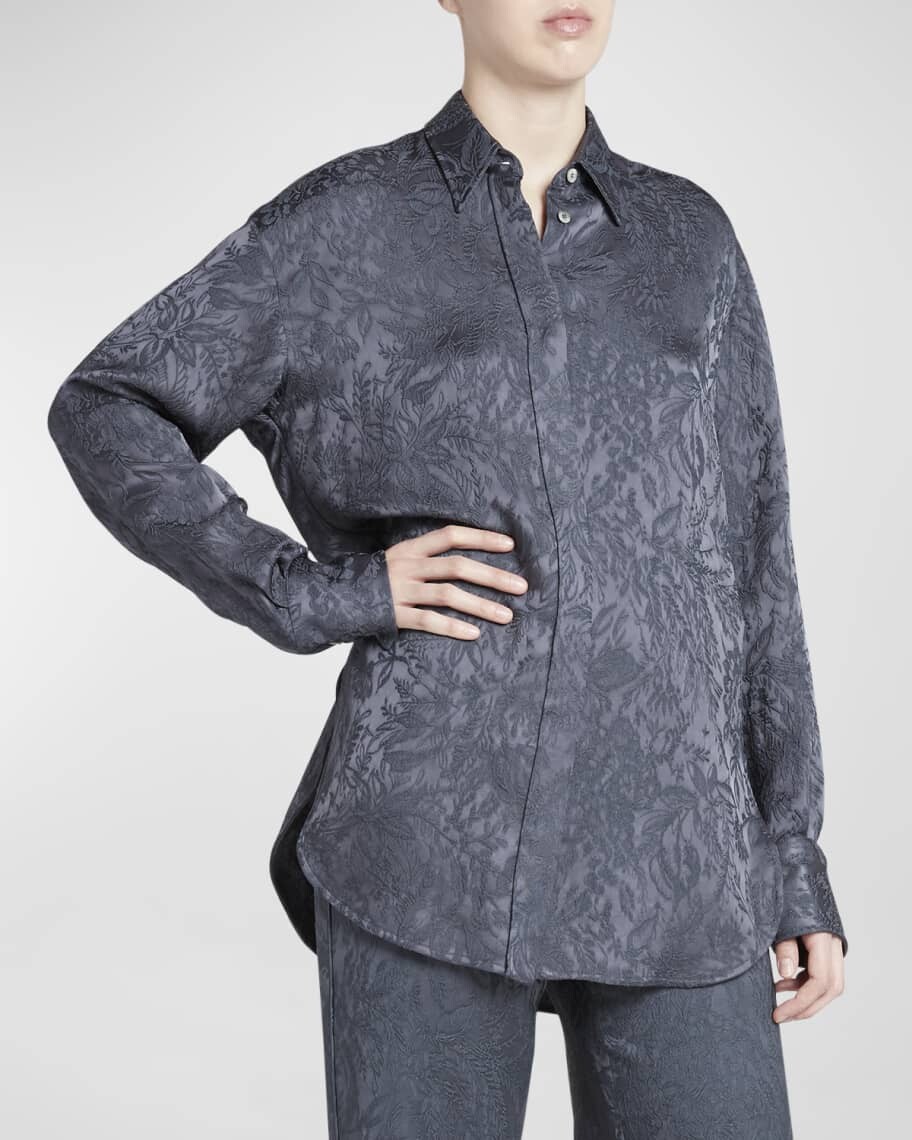 

Жаккардовая рубашка бойфренда Toile De Jouy Golden Goose